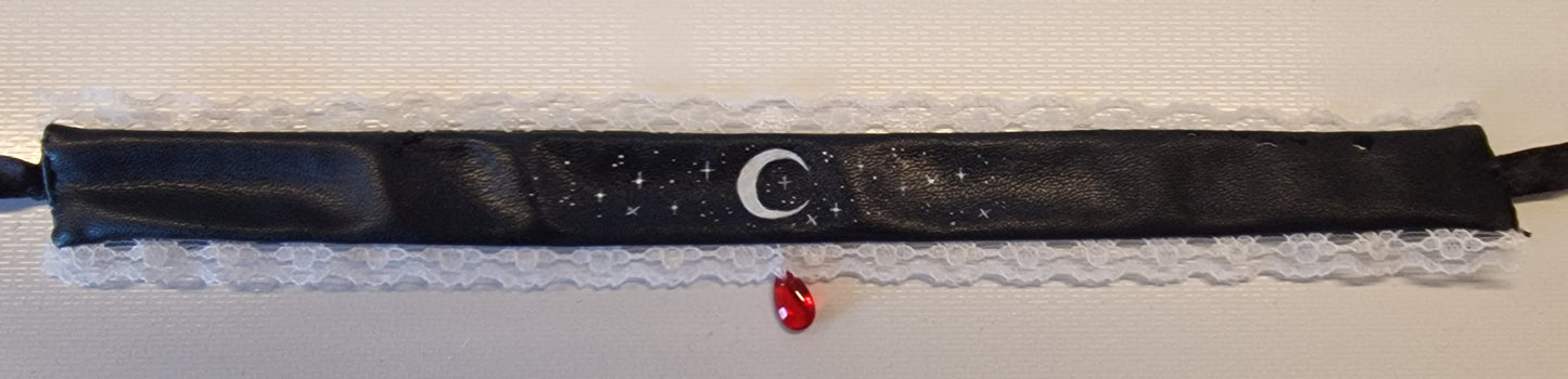 Crescent Moon & Stars choker