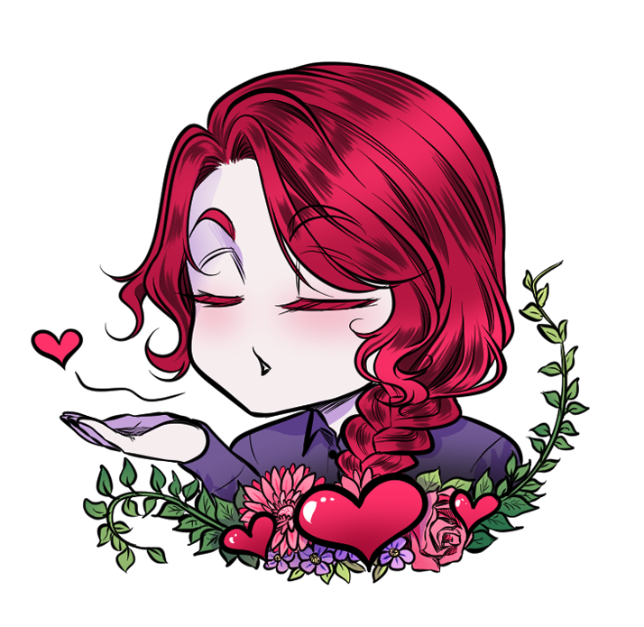 Kim Flowers Sticker