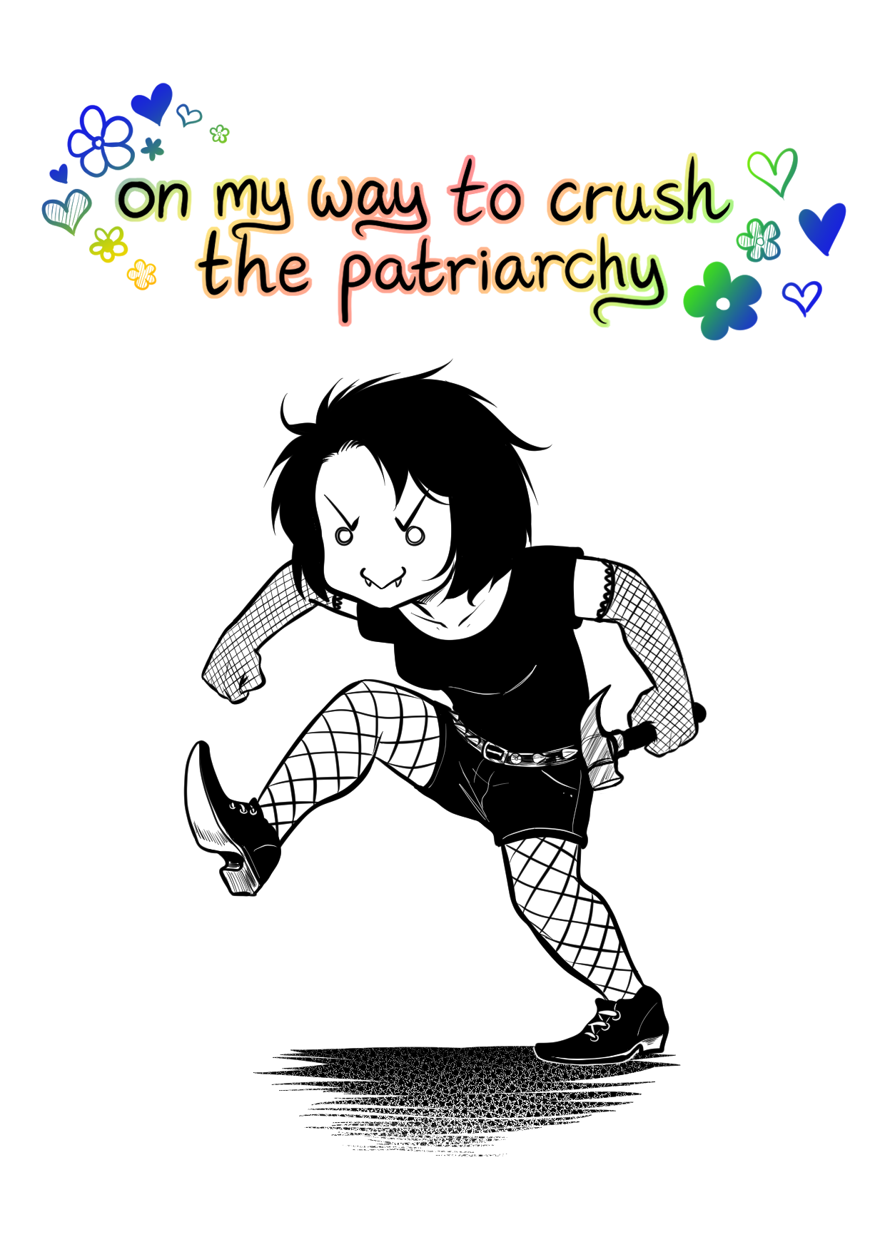 On My Way to Crush the Patriarchy print