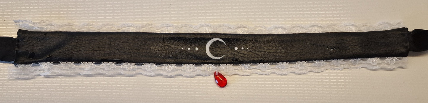 Crescent moon choker