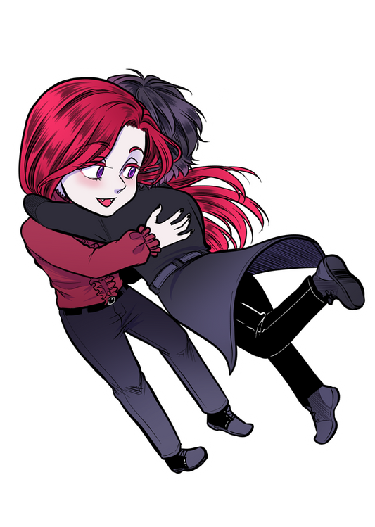 Lucian Hugging Kim Sticker