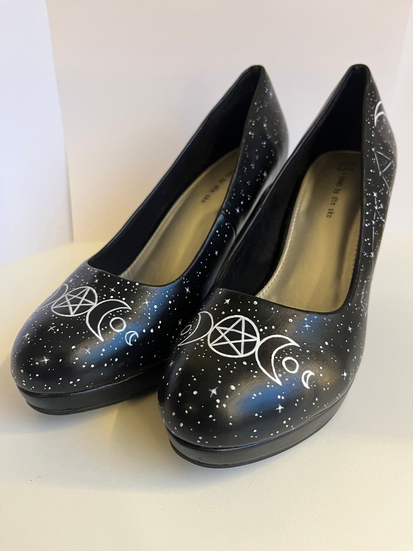 Triple Moon & Pentacle Heels (Size: EU 39)