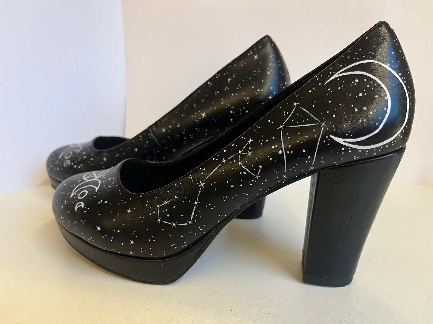Triple Moon & Pentacle Heels (Size: EU 39)