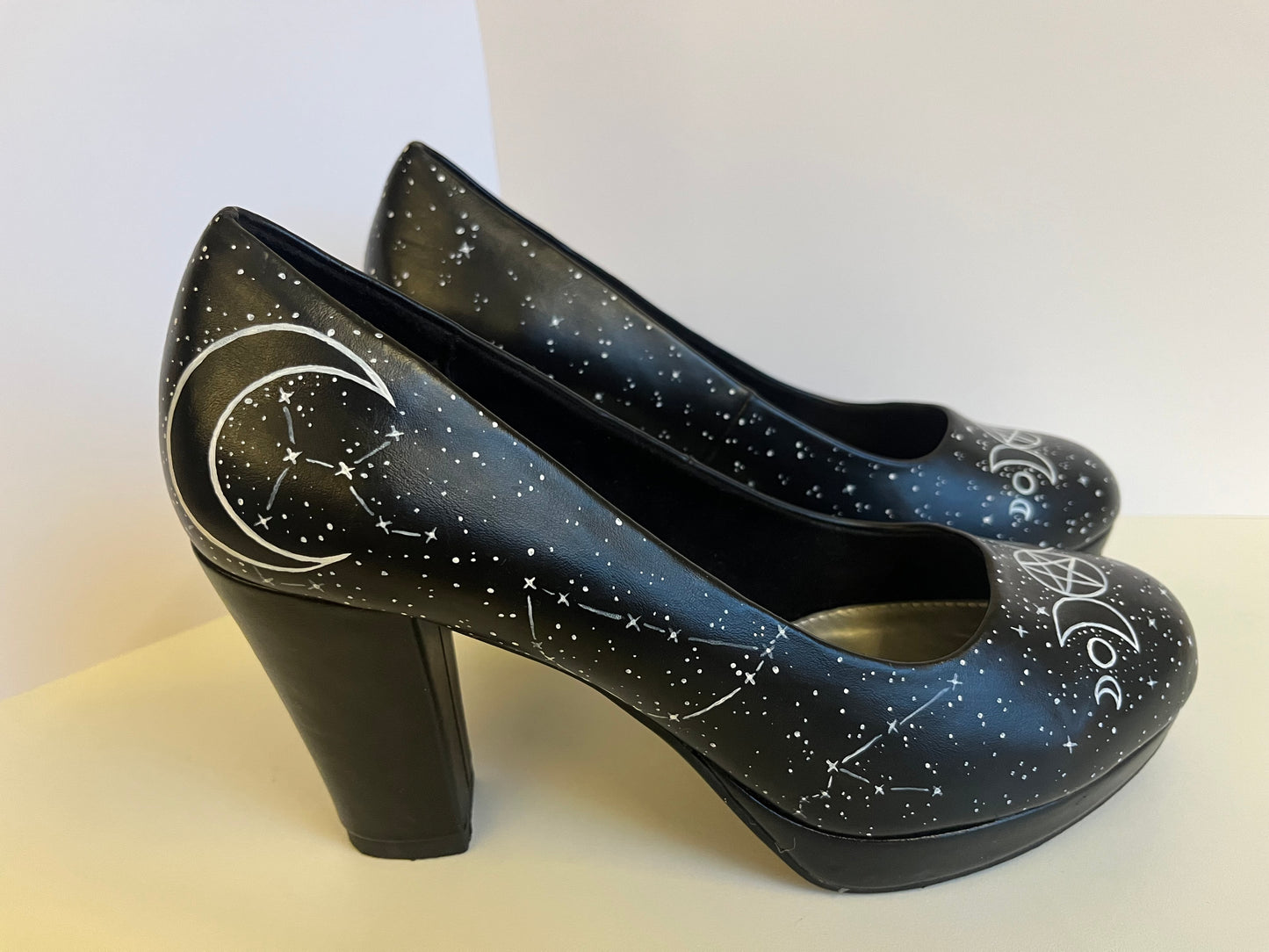 Triple Moon & Pentacle Heels (Size: EU 39)