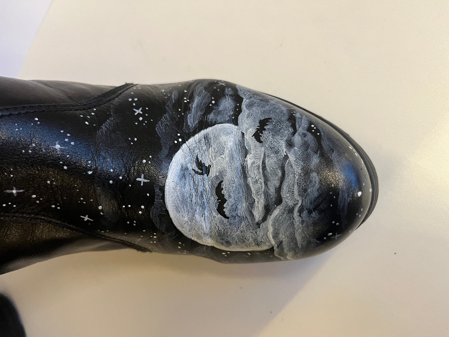 Bats Flying Through The Night Boots (Size: EU 37) DISCOUNTED, READ DESCRIPTION